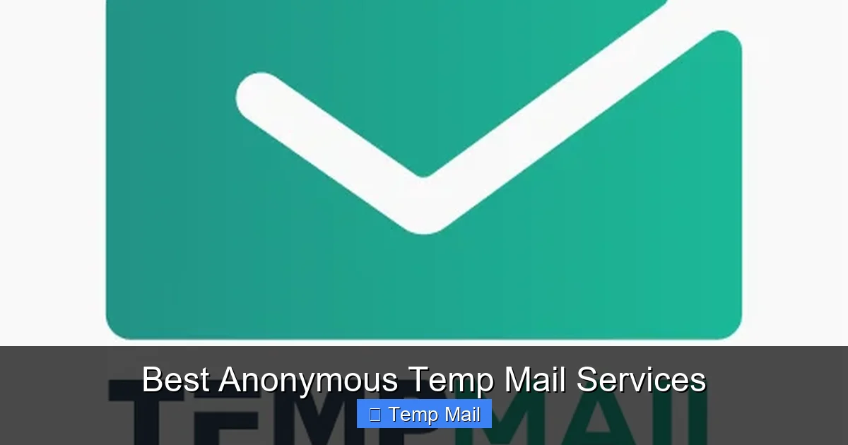 Best Anonymous Temp Mail Services