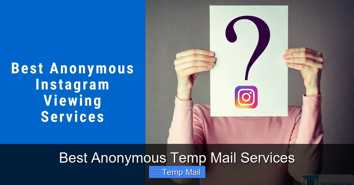 Best Anonymous Temp Mail Services