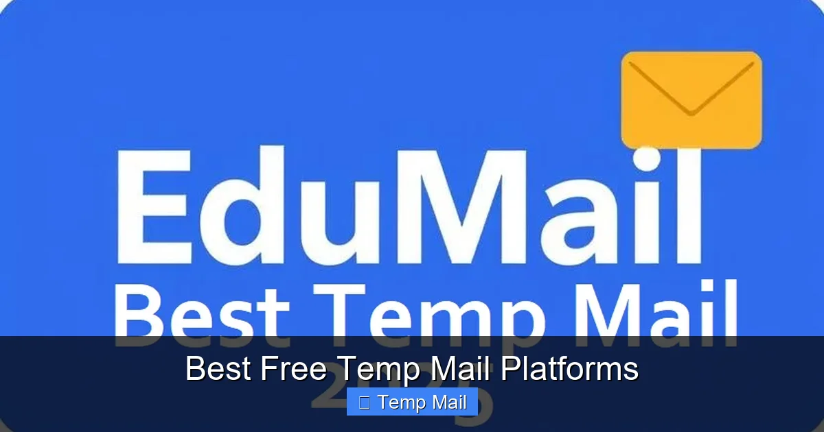 Best Free Temp Mail Platforms