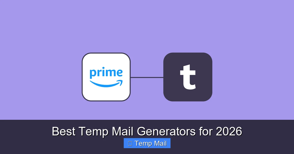 Best Temp Mail Generators for 2026
