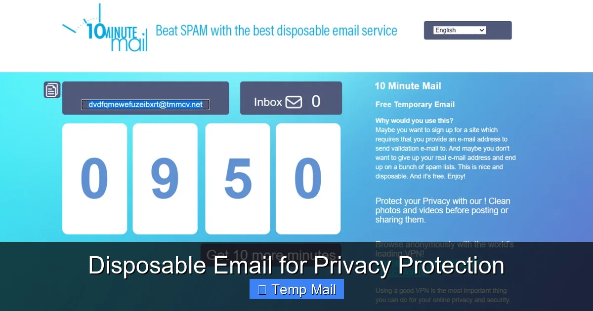 Disposable Email for Privacy Protection