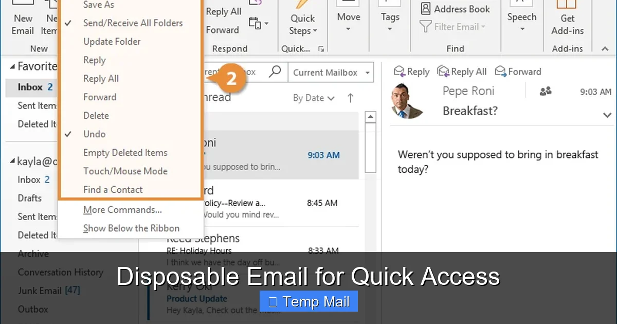 Disposable Email for Quick Access