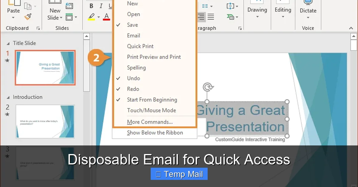 Disposable Email for Quick Access