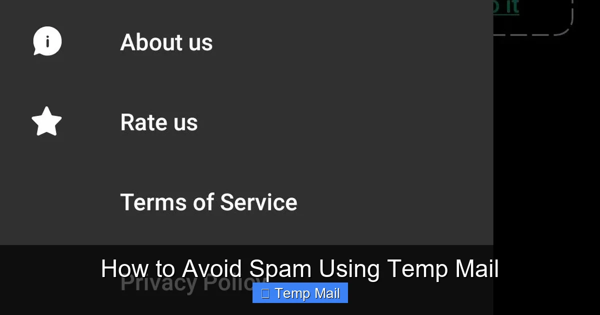 How to Avoid Spam Using Temp Mail