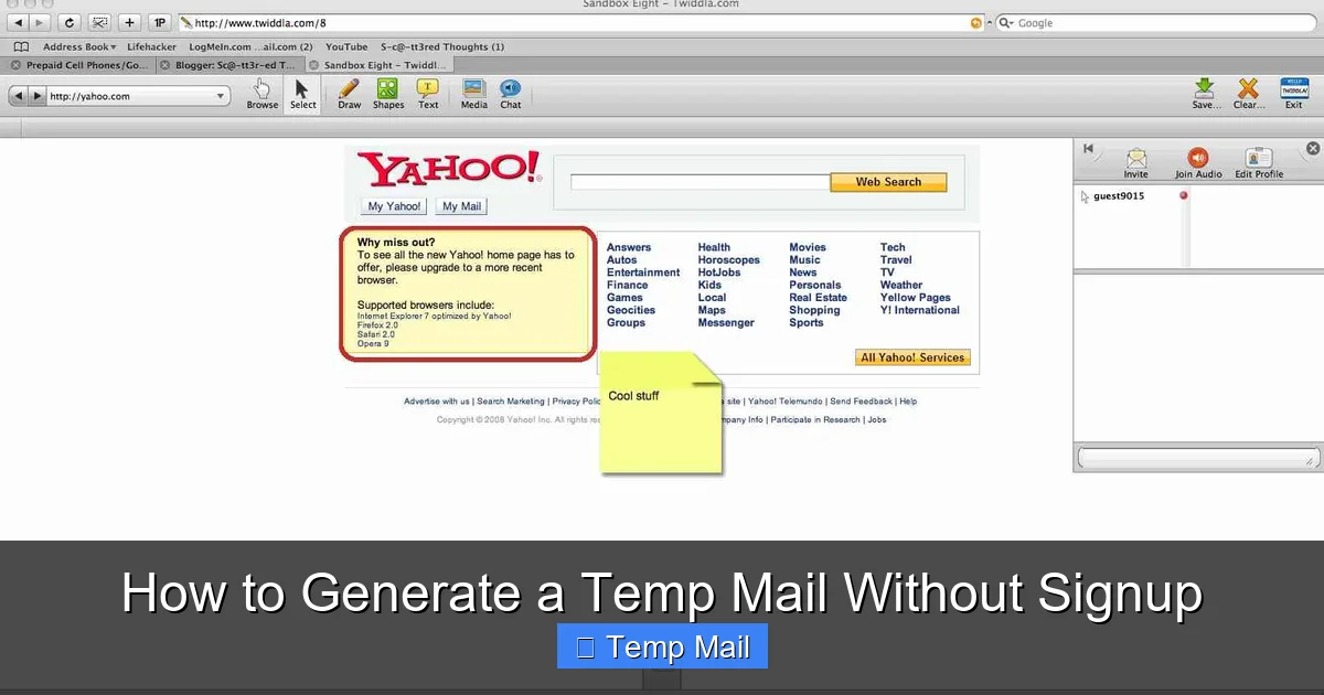 How to Generate a Temp Mail Without Signup