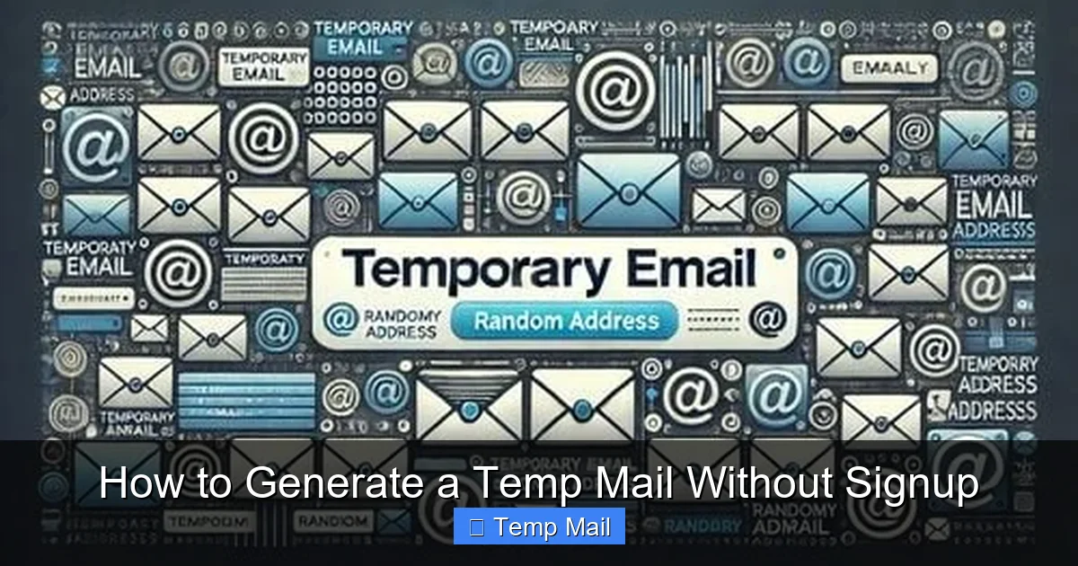 How to Generate a Temp Mail Without Signup