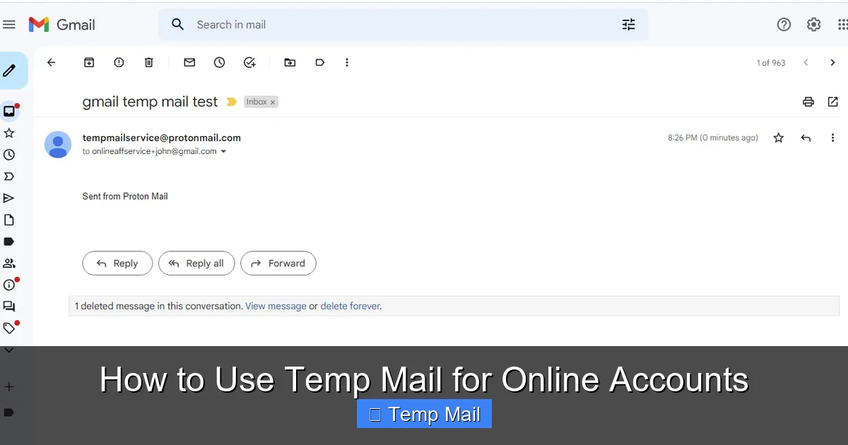 How to Use Temp Mail for Online Accounts