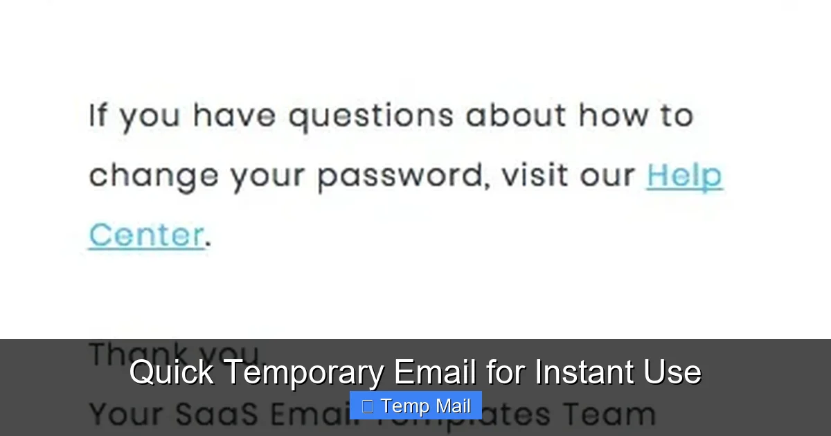 Quick Temporary Email for Instant Use