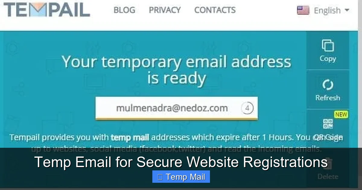 Temp Email for Secure Website Registrations