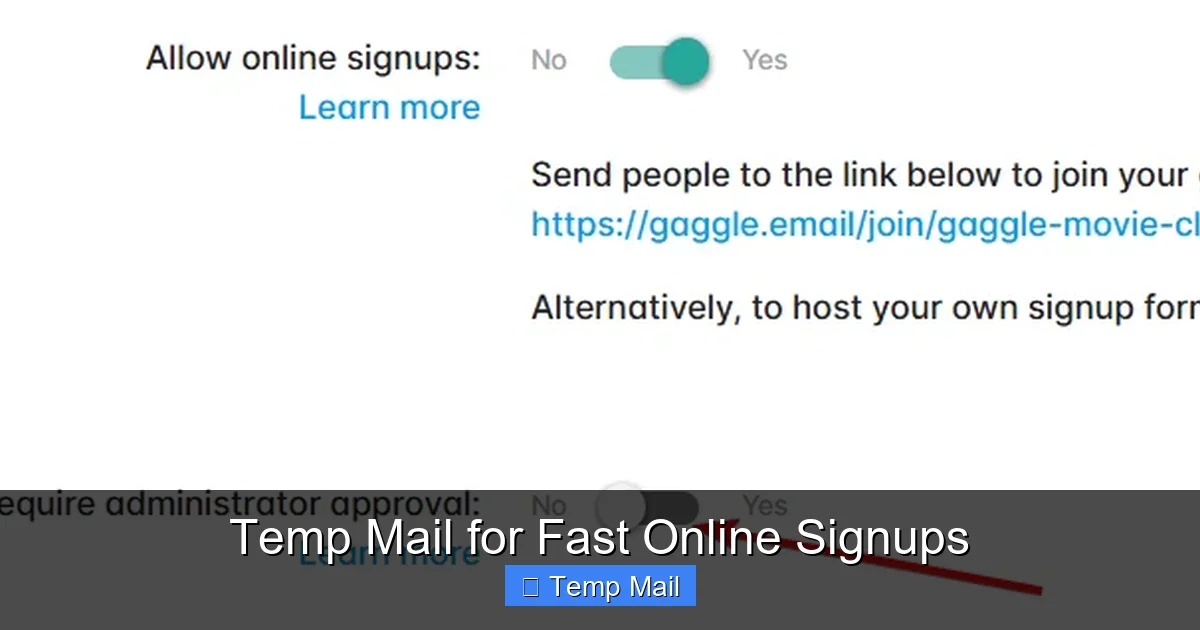 Temp Mail for Fast Online Signups