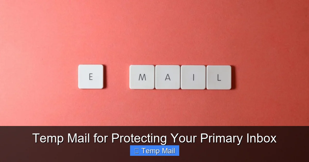 Temp Mail for Protecting Your Primary Inbox