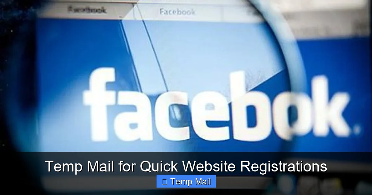Temp Mail for Quick Website Registrations