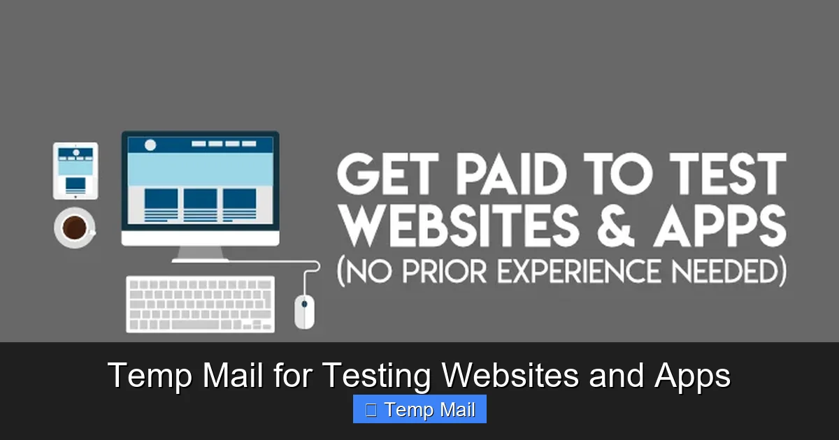 Temp Mail for Testing Websites and Apps