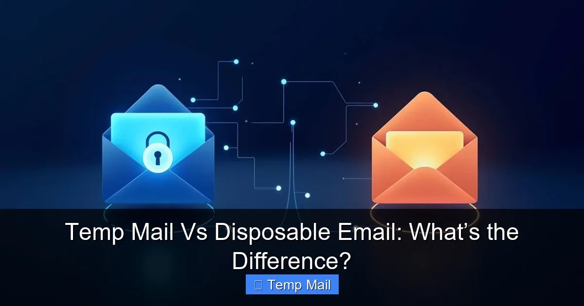 Temp Mail Vs Disposable Email: What’s the Difference?