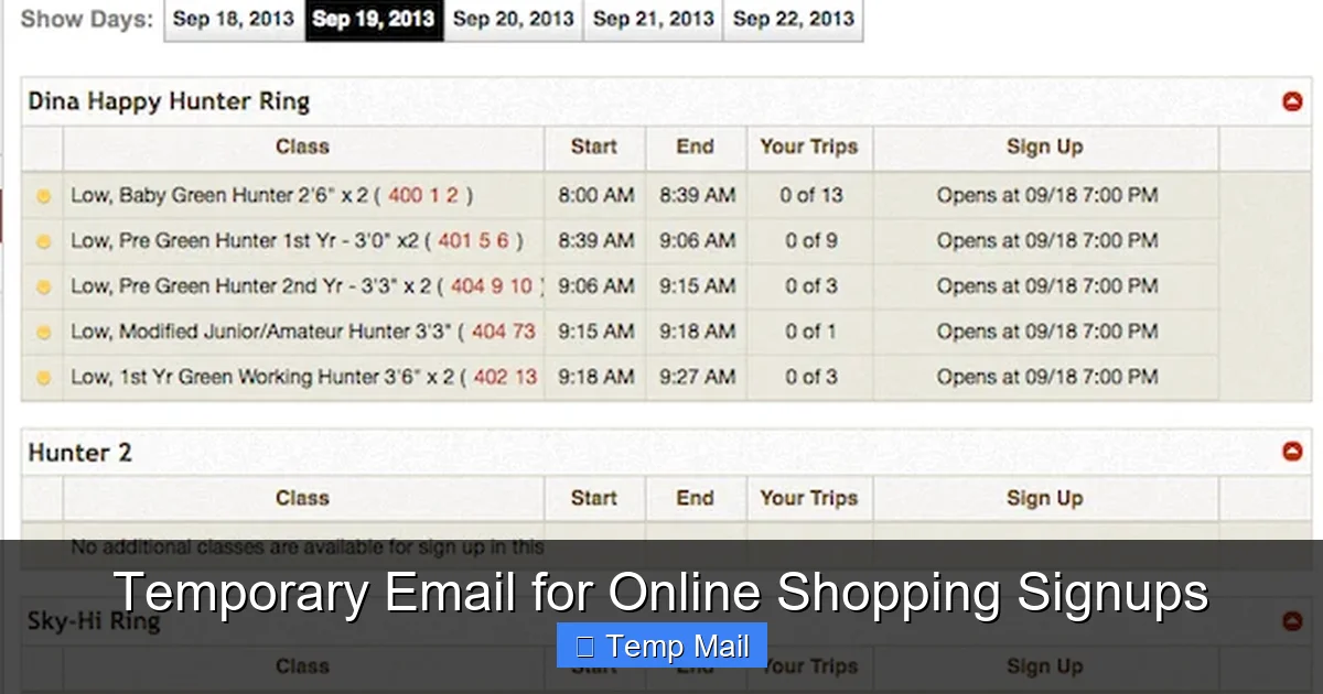 Temporary Email for Online Shopping Signups