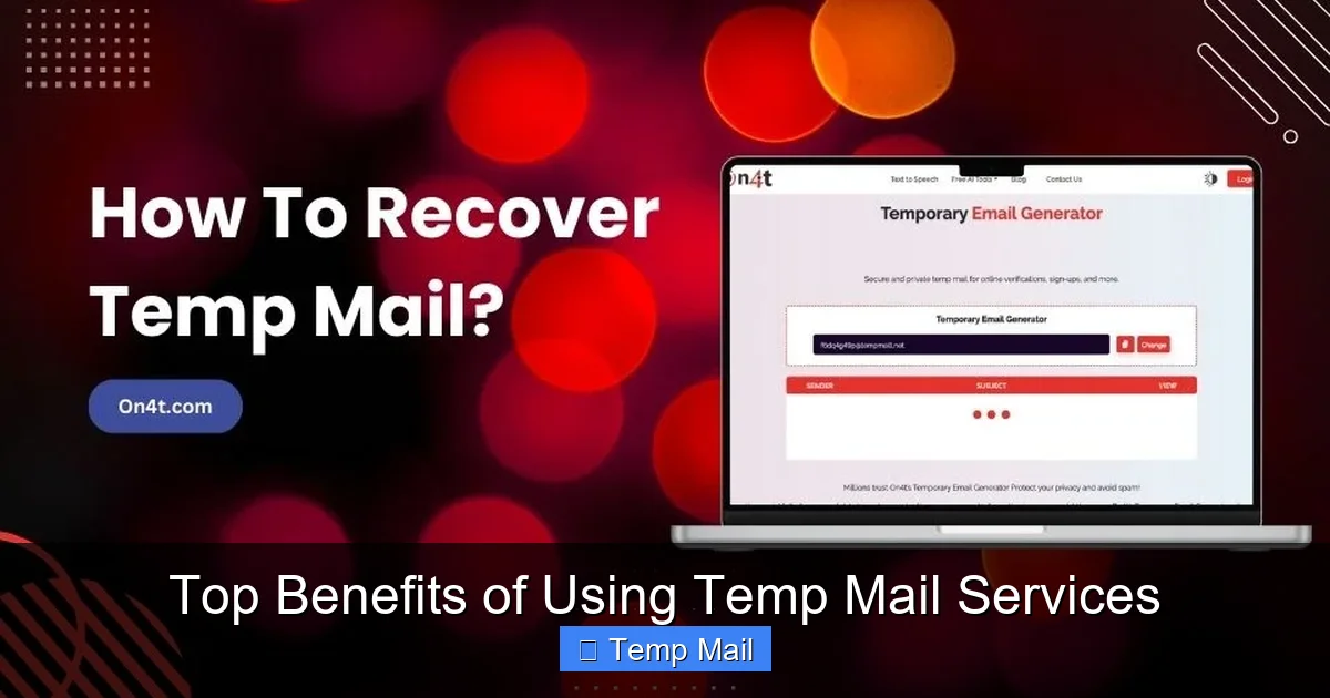Top Benefits of Using Temp Mail Services