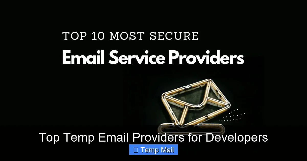 Top Temp Email Providers for Developers